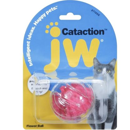 Balle fleur pour chat Cataction JW