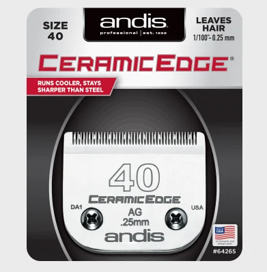 Lame Andis ceramicEdge pour tondeuse #40 (1/100-0.25mm)