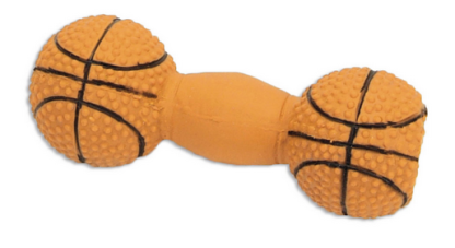 Jouet pour chiots et chiens, haltère basketball couineur, Rascals,