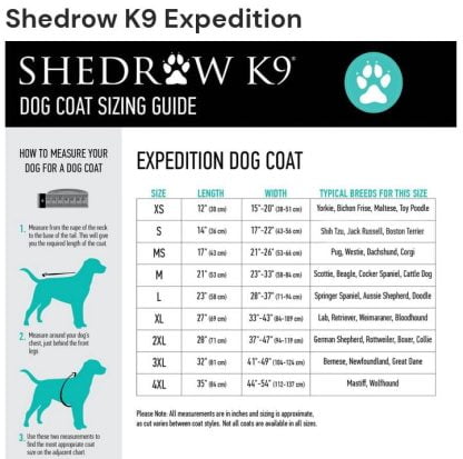 Manteau Hiver Expedition Shedrow K9 pour chien